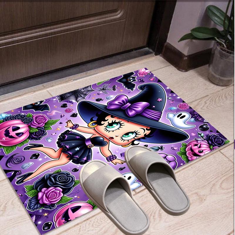 Betty Boop Pattern Rug, Indoor/Outdoor Mat, for Picnic, Gameroom, Bedroom, Office, Living Room, Home Decor Carpet, Birthday Gift