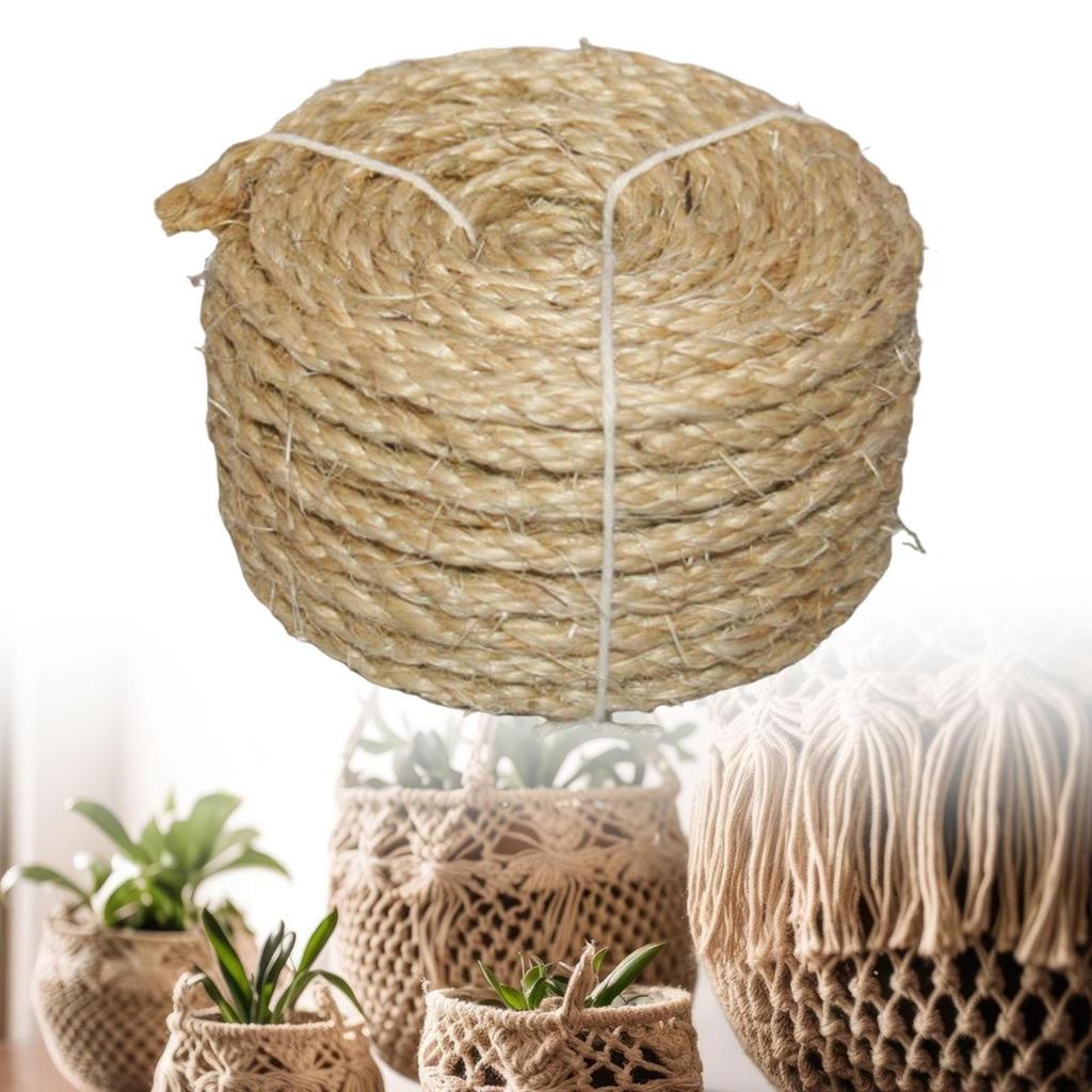 Веревка из сизаля, плетеная из конопли, толстая оберточная нить ручной работы, джутовый шпагат для рукоделия