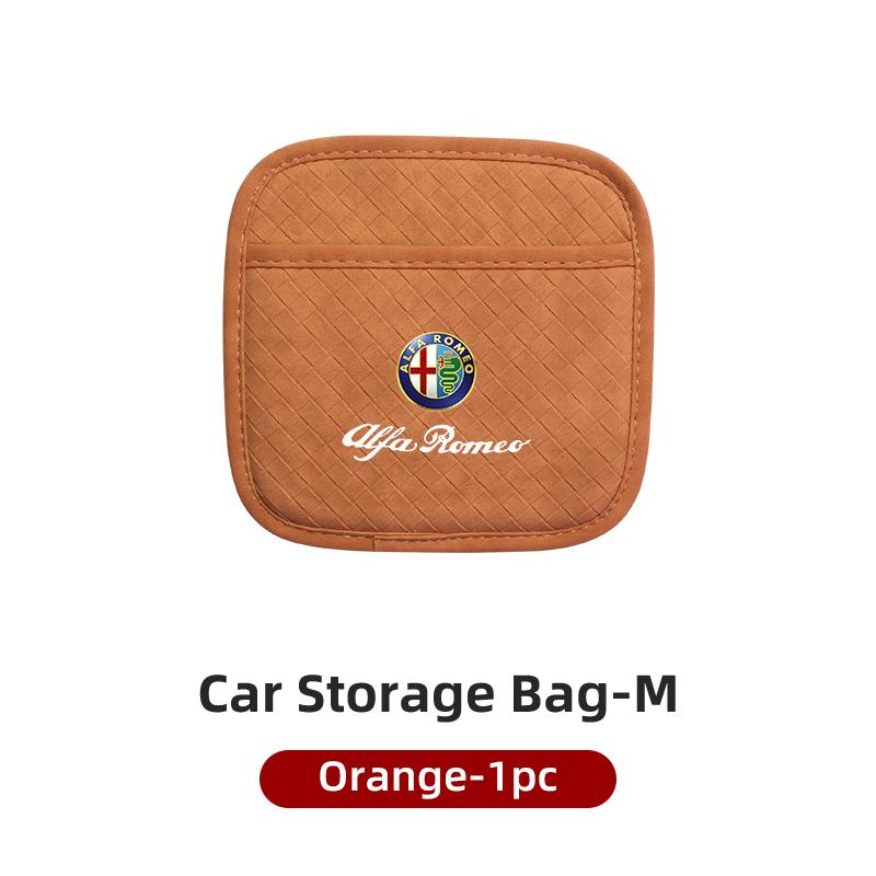 qctfz6 Plaid Self-Adhesive Storage Hanging Bag For Alfa Romeo Giulietta 159 147 156 166 Mito Giulia GT Stelvio Tonale