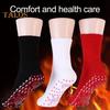 1 пара зимних носков с подогревом, массаж подошвы частицами, способствующий циркуляции крови, самонагревающиеся носки средней длины, высокоэластичные, теплые носки-тапочки