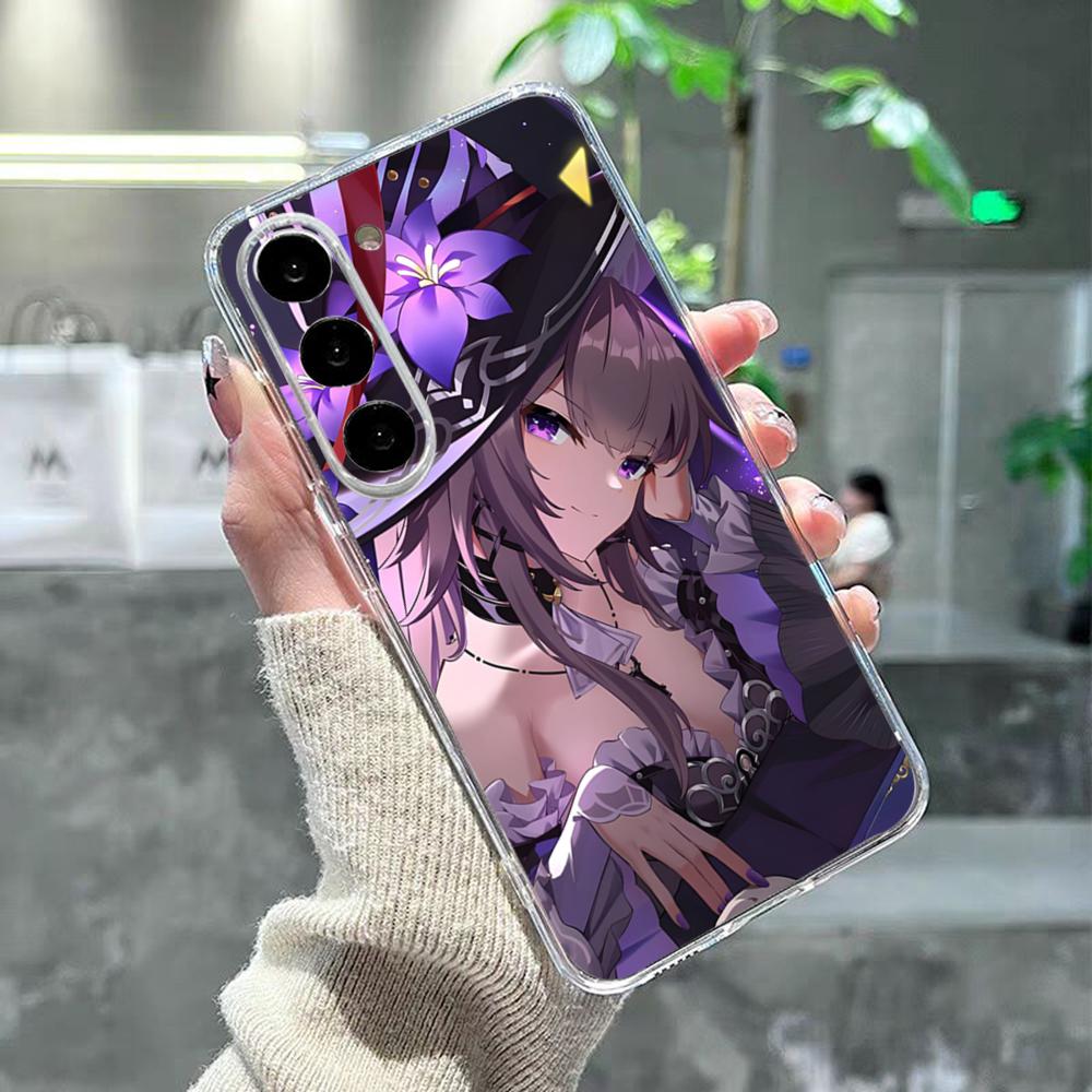 Чехол для телефона Honkai Star Rail Herta для Samsung S26 S25 S24 Ultra S23 Fe S22 S20 S21 Plus Plus 5G Fe Прозрачная крышка