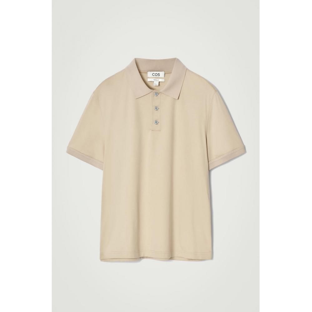 COS Рубашка поло из мерсеризованного хлопка Японии
