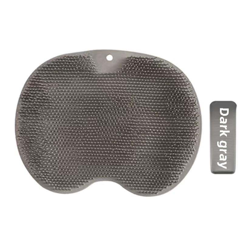 Нескользящая силиконовая накладка для ног с присосками, массажный коврик для спины, настенная щетка для ванны