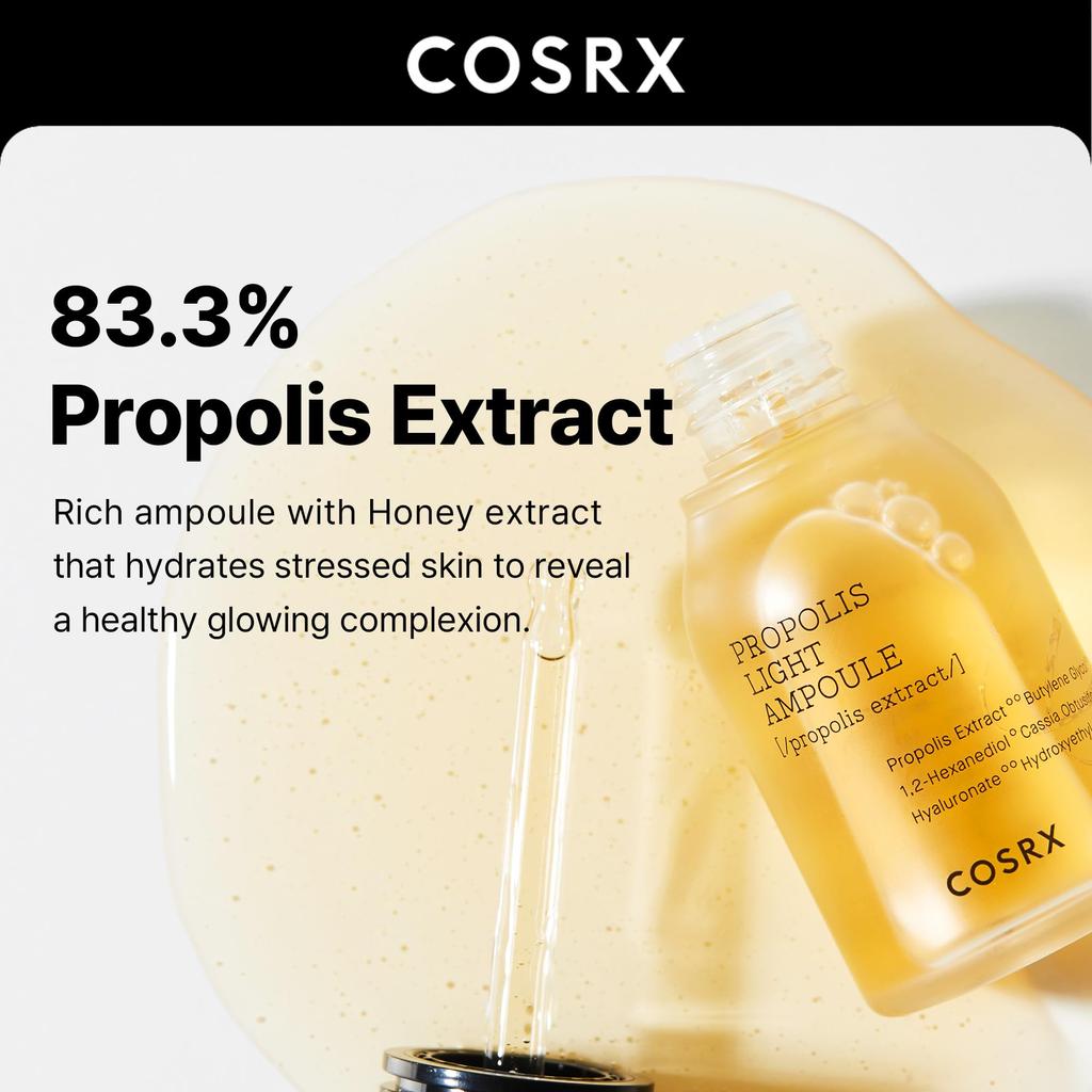 COSRX Full Fit Propolis Light 30 мл Fit Propolis Light Ампула, / 1,01 жидких унций/полная (пункт)
