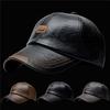 Fashion Clothes Casual Hat Autumn and Winter Plus Velvet Cap Leather Baseball Cap for Men