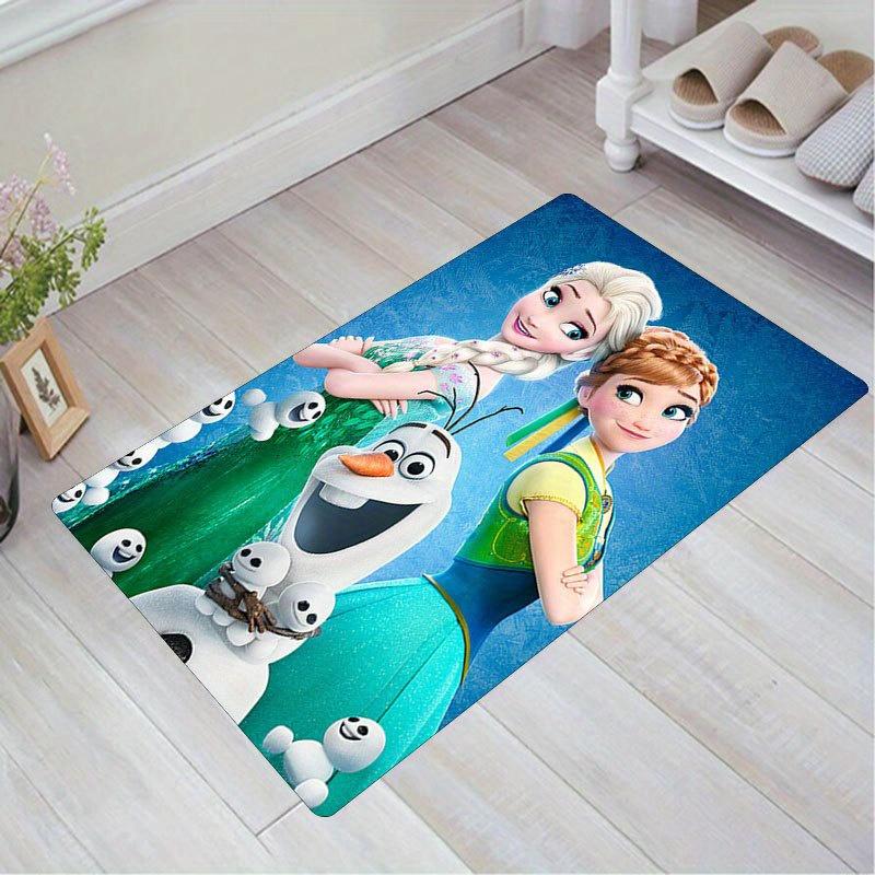 1pc Disney Frozen Pattern Carpet Area Rug Non-slip Carpet Hand Washable Floor Mat Suitable For Living Room Bedroom Home Decor Room Decor