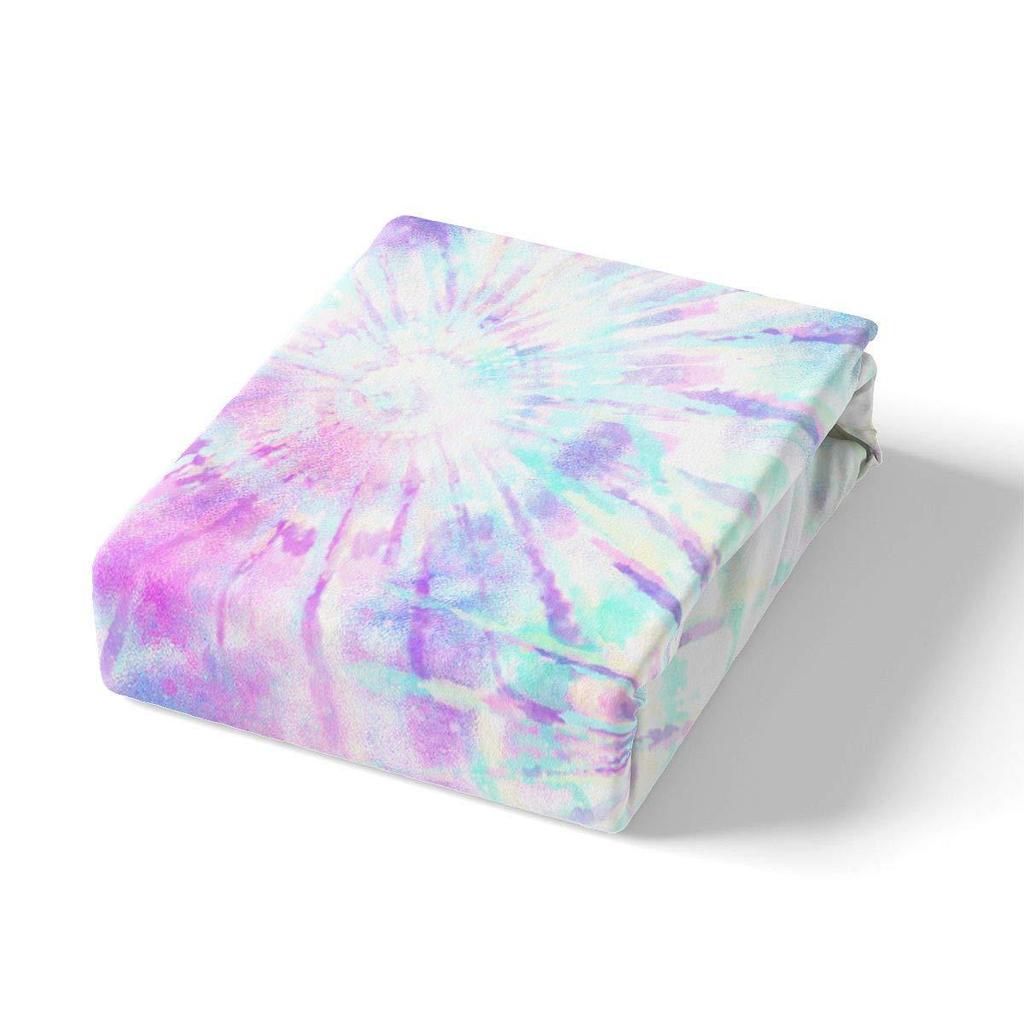 Одинарный спиральный вихревой узор тай-дай Матрас Комплект из трех предметов Матрас с цифровой печатью Постельное белье Взрослые Дети