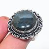 Natural Labradorite Gemstone 925 Sterling Silver Jewelry Ring Size 8 Y9j11