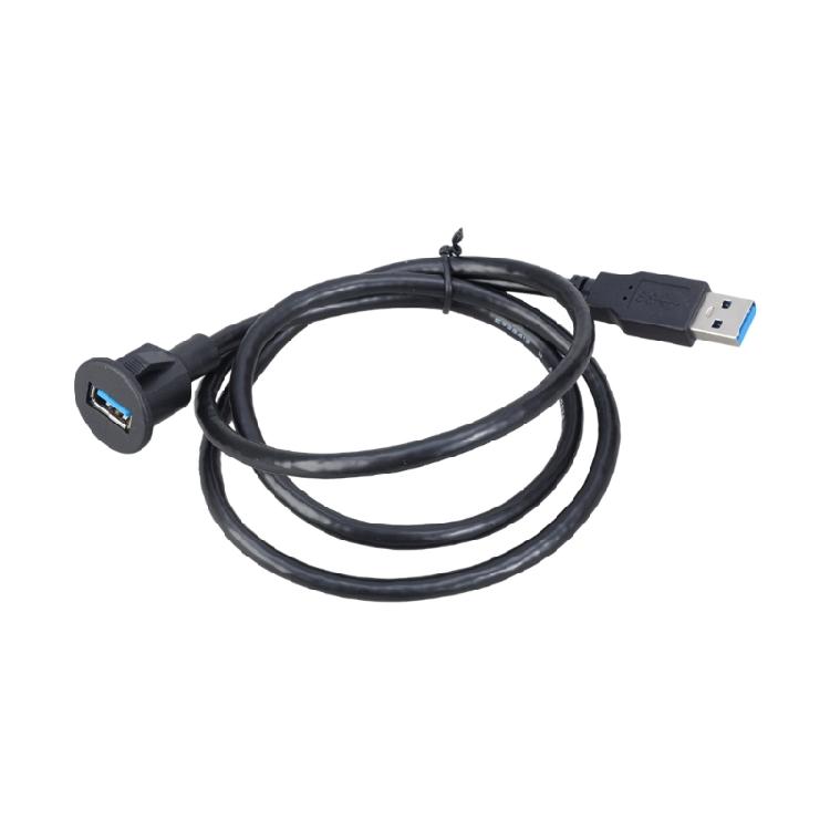 USB 3.0 кабель данных, male/female, 104 см, с пластиковой текстурой, для установки на панель приборной панели автомобиля, с поддержкой высокой скорости