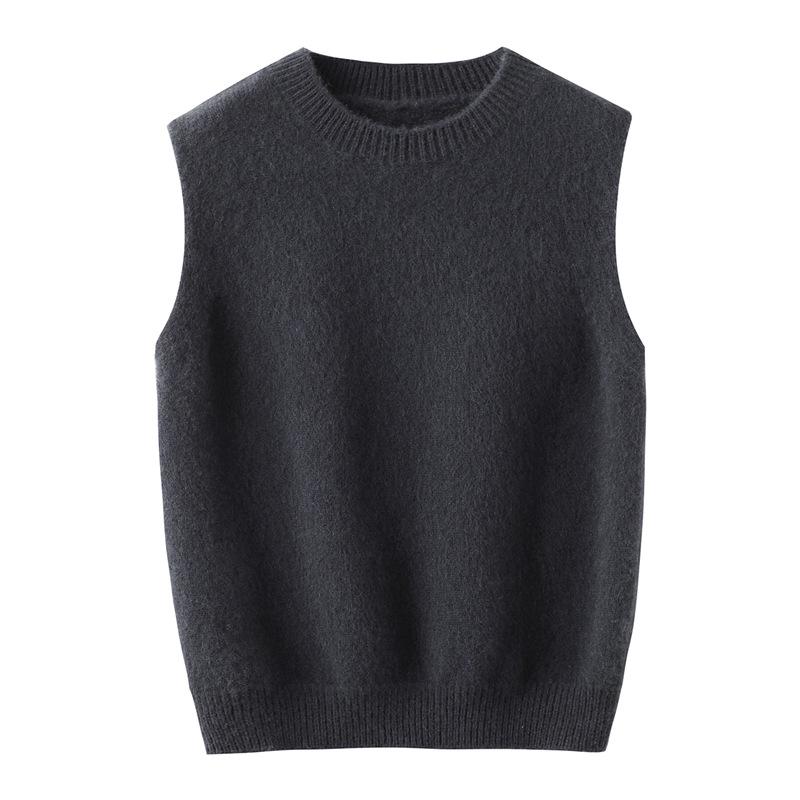 Новый детский sleeveless свитер с V-образным вырезом из 100% шерсти