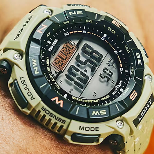 Casio Men's PRO TREK PRG-340SC-5JF [PRO TREK Climber Line] Round Watch Resin *Biomas Plastic