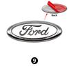 ABS Car Front Grille Rear Trunk Logo Emblem Stickers For Ford Focus Mondeo Edge Ecosport Ranger Fiesta Fusion Kuga Accessories XT4