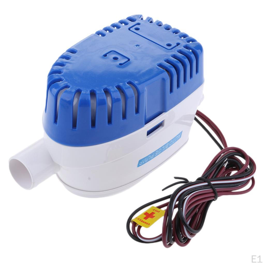 1100GPH 12V 3.8A Electric Bilge Pump Marine Boat Yacht Submersible 40 '' Wire