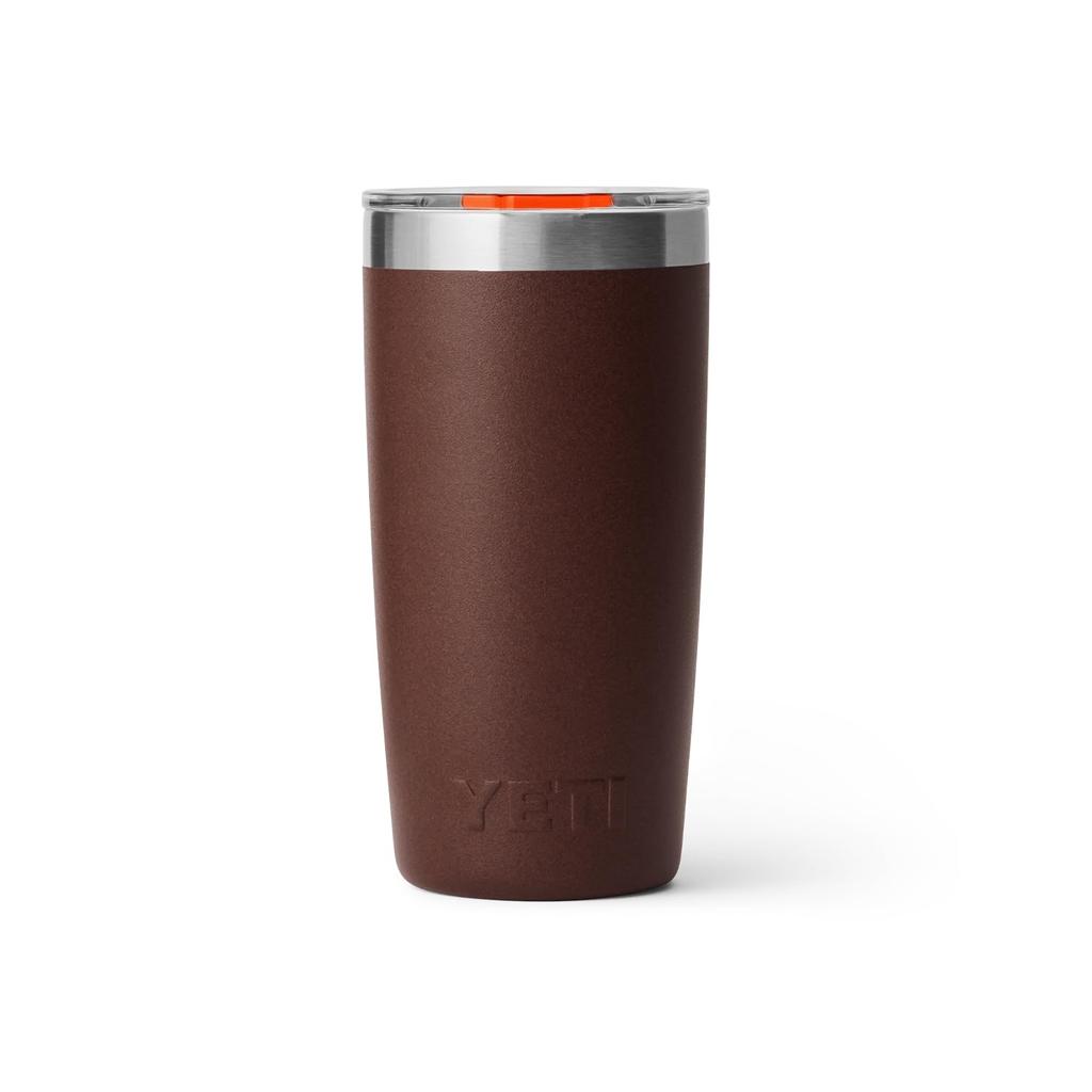 YETI Rambler 10oz Stainless Vacuum Insulated with Slider Wetland Brown Tumbler, Steel, Lid,