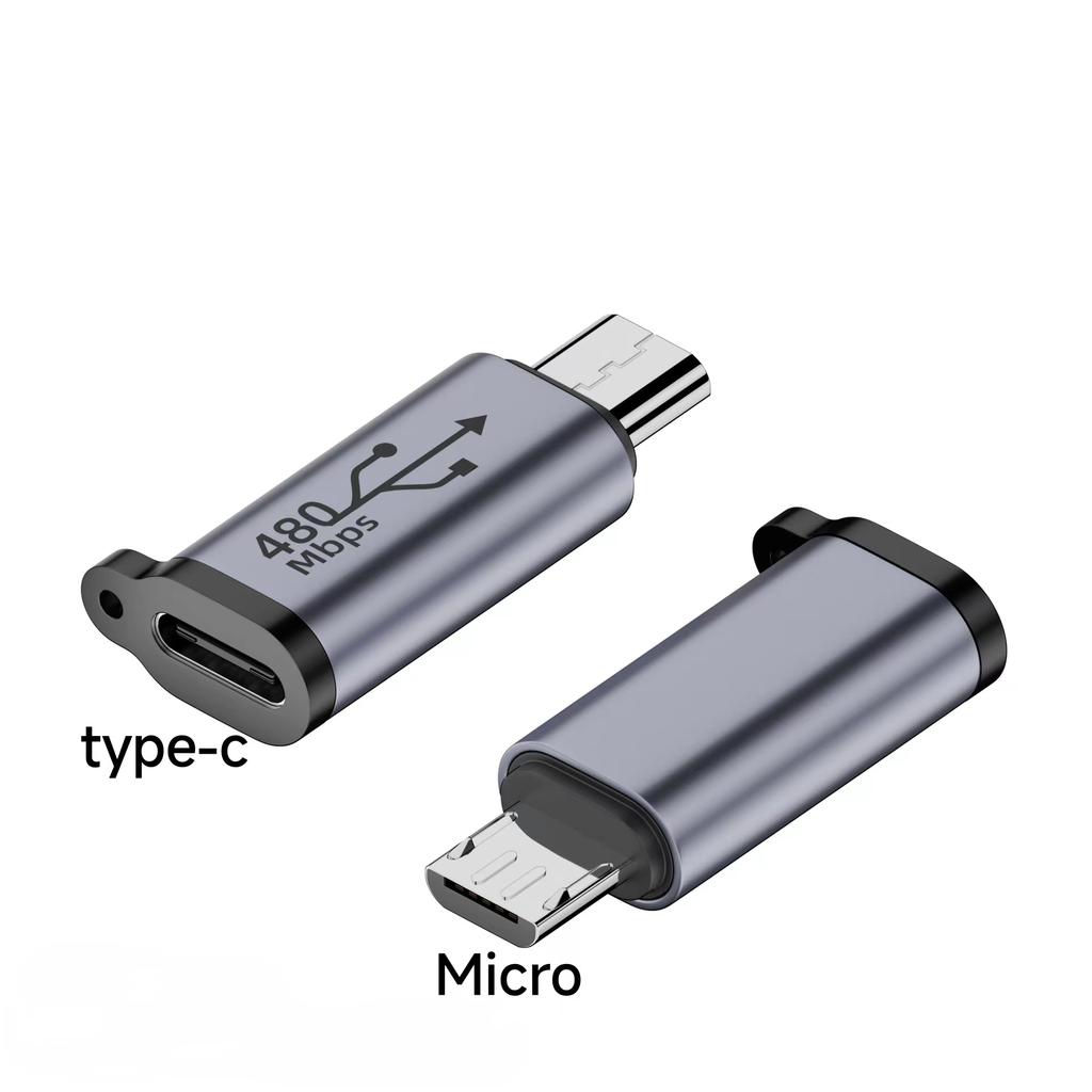 Micro USB Mini USB Type-C Адаптер освещения Синхронизация данных Зарядный преобразователь для iPhone Xiaomi Samsung Адаптер для мобильного телефона USB C Plugs Transfer Converte