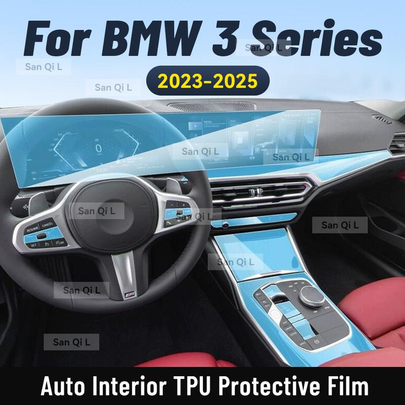 For BMW 3 Series -2025 Interior Center Console Gear Panel Navigation Screen TPU Protective Film LHD RHD Anti-Scratch Repair
