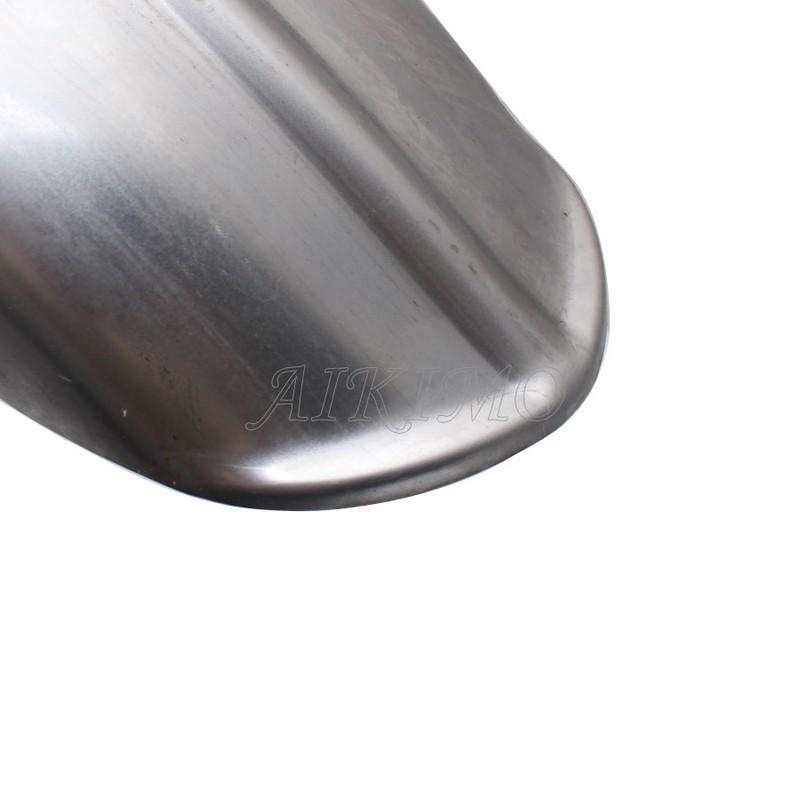 Motorcycle 5"/6'' Steel Ribbed Rear Fender Raw Rolled Edge Fit For Harley Chopper Bobber Custom Rigid Universal