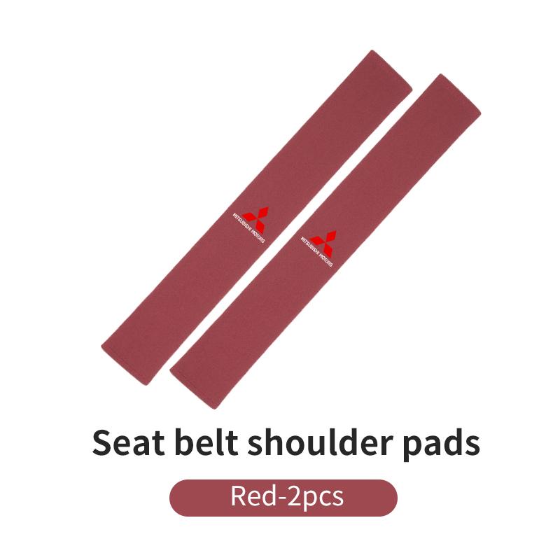 kycp1 For Mitsubishi 40cm Car Suede Seat Belt Shoulder Cover Protective Cover Auto Accessories Outlander Lancer Cross Colt Xpander