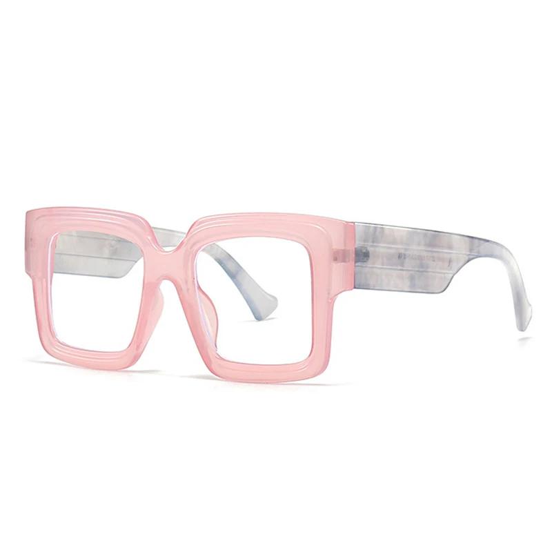 SHAUNA Fashion Oversized Square Candy Color Women Sunglasses Retro Clear Light Gray Eyewear Men Green Pink Wide Legs Sun Glasses