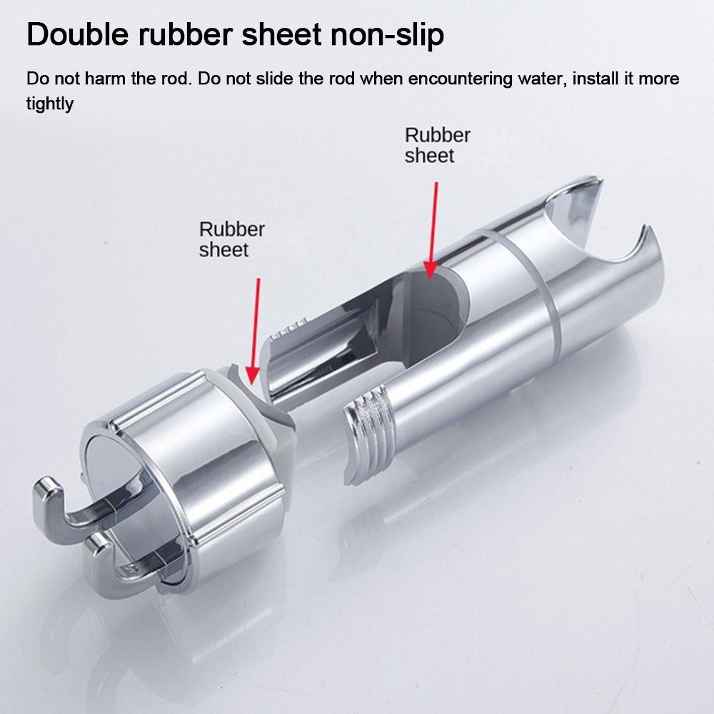 Rotatable Shower Head Holder With Storange Hook Sprayer Fixed Base Hardware Bath Accessories