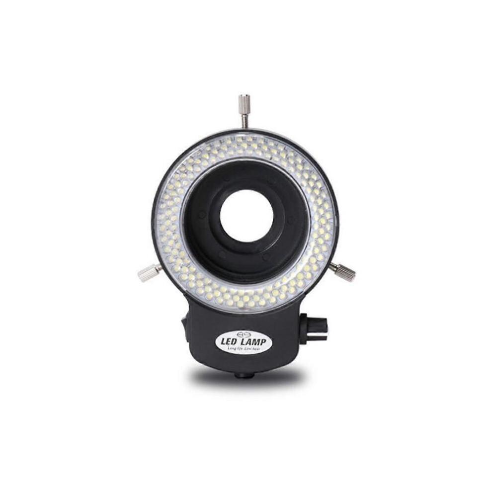 Microscope Light- Ring Light Adjustable 144 Lamp Beads LED Light Source Industrial Microscope Ring Illuminator -EU Plug