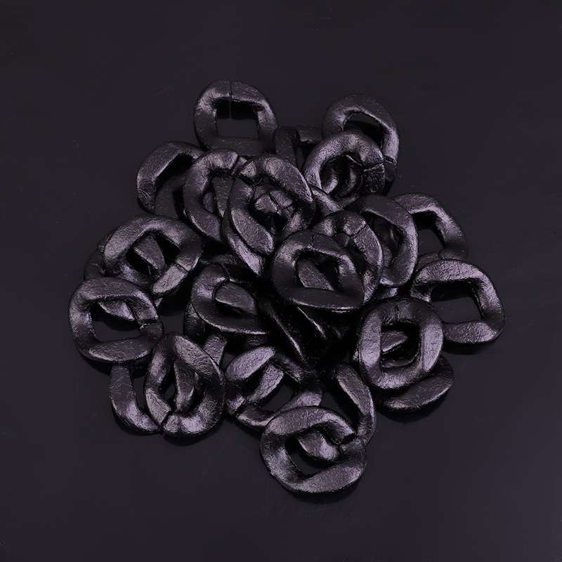 Acrylic Flat Twist Oval Open Ring Beads Connector Link Chain for Jewelry Making