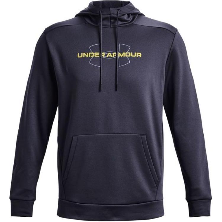 Under Armour Толстовка с капюшоном Armour Fleece Logo Print, мужская толстовка с капюшоном, серая 1373356-558