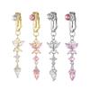 Non Piercing Clip on Belly Button Butterfly Design Navel Rings Faux Belly Piercing  Body Jewelry