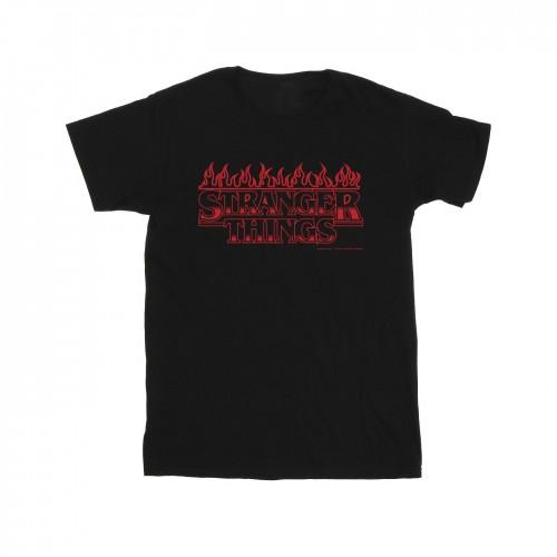 Netflix Mens Stranger Things Flames T-Shirt