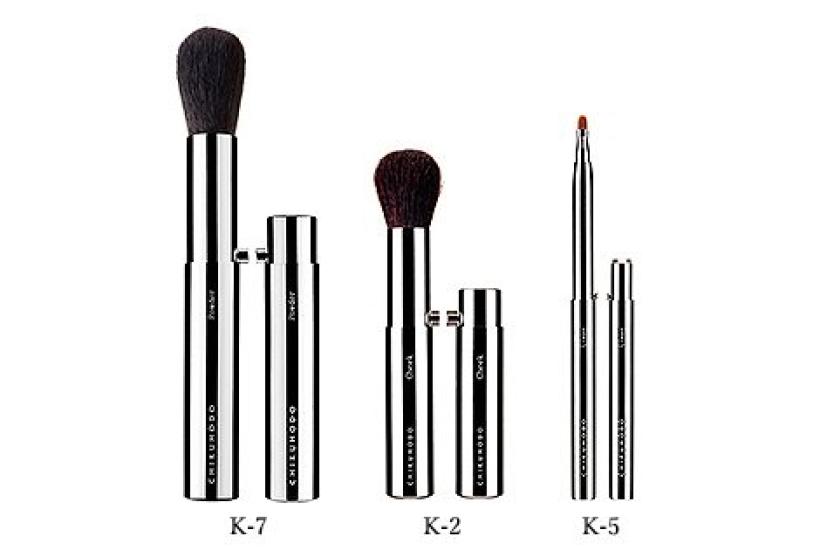Kumano Brush Chikuhodo Genuine K Series 3 Piece Set with Exclusive Box Hiroshima Makeup Brush (K-2,5,7) BR-6