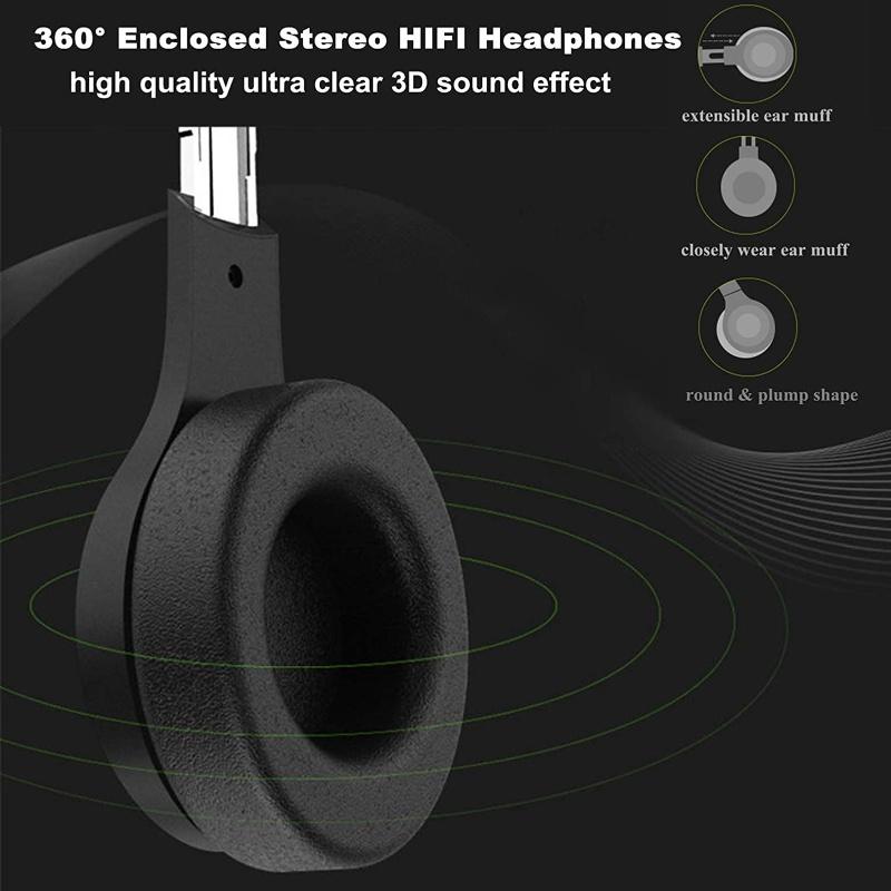 3D VR Glasses Virtual Reality Headset Bass Stereo Surround Headphone Games Movie VR Headset Wide Angle for 4.5-6.7 Inches Smartphones Remote Gamepad