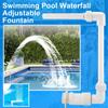 Swimming Pool Waterfall Adjustable Fountain Kit Outdoor Swimming Pool Fish Pond Waterfall Maker Easy To Install Pool Accessories
