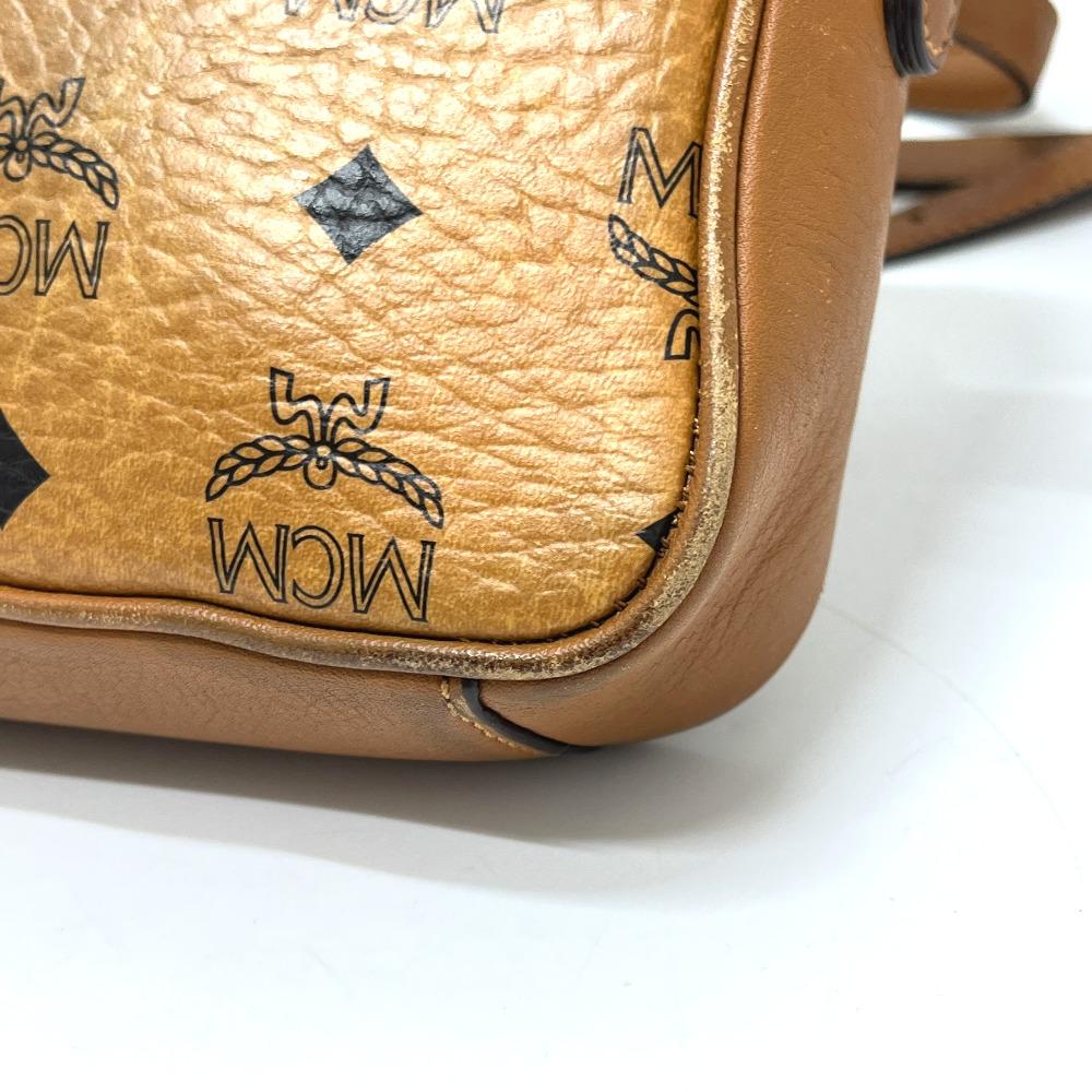 MCM MWR25VI20C0001 Vicetos Crossbody Bag Shoulder Bag Leather Brown/GoldHardware