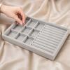 Jewelry Storage Box, with Velvet Interior Organize Tray, Durable Moisture-Proof Jewelry Case for Rings Earrings Bracelets