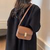 2025 осень новая корейская версия персонализированная простая на плечо маленькая квадратная сумка трендовая модная нишевая дизайнерская ретро сумка-мессенджер