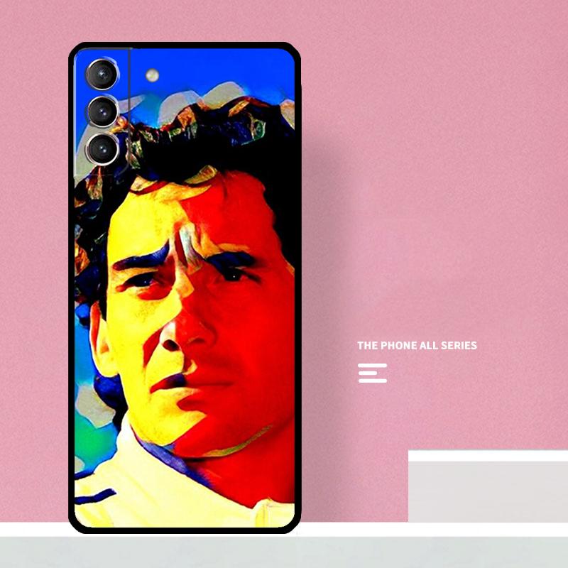 Racing Ayrton Senna Case For Samsung Galaxy S22 S23 Ultra S20 S21 FE Note 10 Plus S8 S9 S10 Note20 Ultra Cover