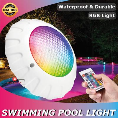 Светодиодный светильник для бассейна с изменяемым цветом RGB, DC12V, IP68 водонепроницаемый, светильник для пруда с пультом дистанционного управления, подводный светильник