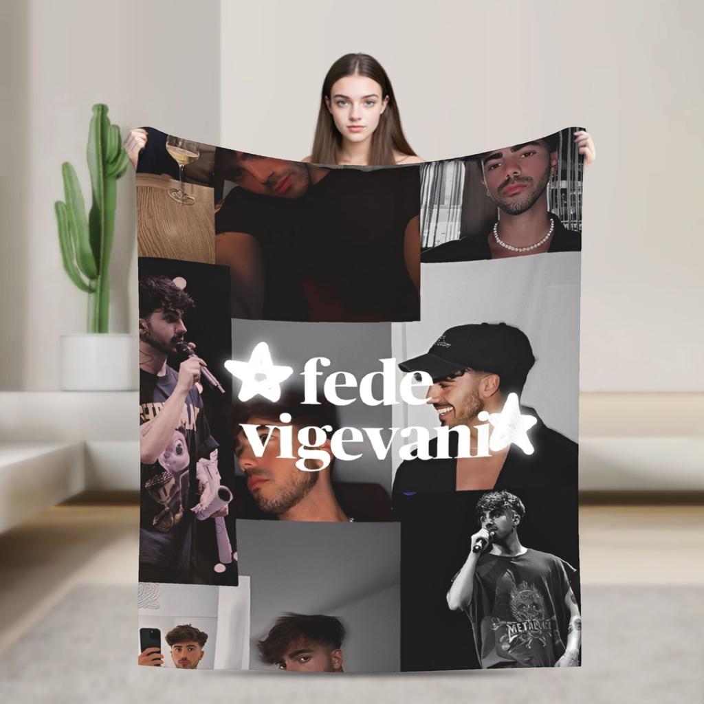 Fede V-Vigevani Flannel Blanket Club Misterios Warm Soft Throw Blanket for Outdoor Decorative Funny Bedspread Sofa Bed Cover