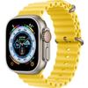 Силиконовый ремешок для Apple Watch 1/2/3/4/5/6/7/8/9/10/11/SE Ultra 1/2/3 42/44/45/46/49 мм, Желтый