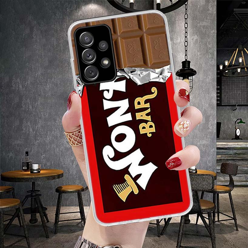 Chocolate Nutella Phone Case For Samsung Galaxy A13 A14 A15 A16 A17 A53 A54 A55 A56 A57 A33 A34 A35 A36 A37 A23 A24 A25 A26 Gala