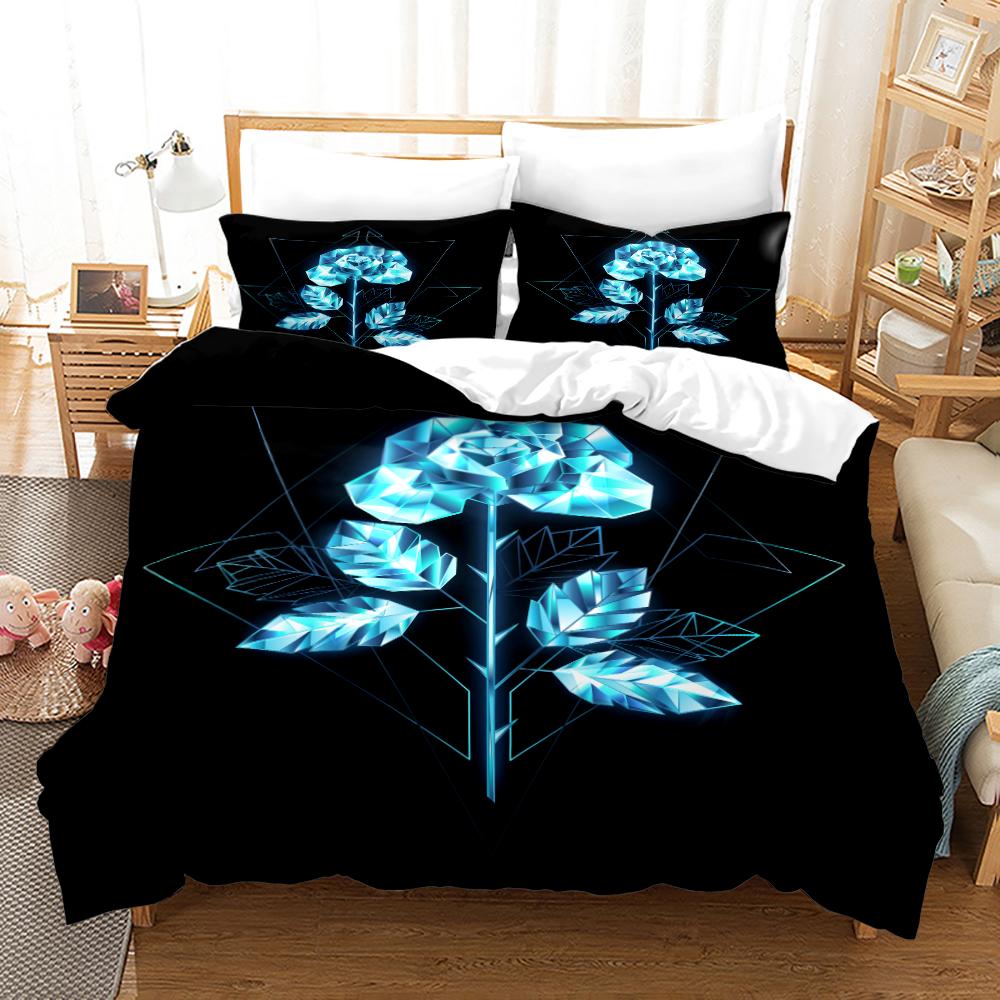 Красная, синяя роза, ромашка, тюльпан, цветы, цветочный комплект Doona, пододеяльник, комплект постельного белья