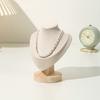 1PC Portrait Model Jewelry Stand Dresser and Window Beige Green Necklaces Portrait Necklace Holder Gift 2 Colors