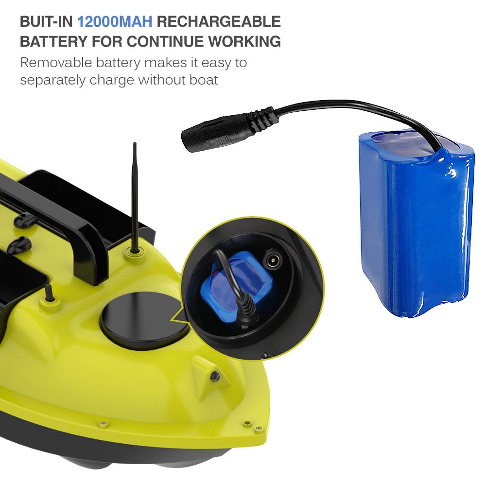 Fishing Bait Boat Battery 7.4V Rechargeable RC Bait Boat Replacement Lithium Battery for D11 D13 D13C D16 D18 Automatic Fishing Bait Boat