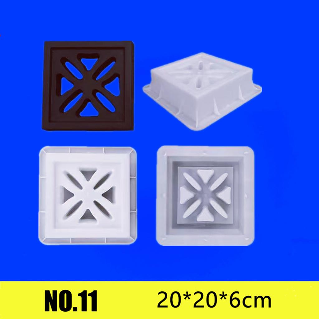 20*20*6см Цементная форма Полая пластиковая форма для кирпича Сетчатый фон Стена Декор Садовое окно Цветочный забор Настенная форма