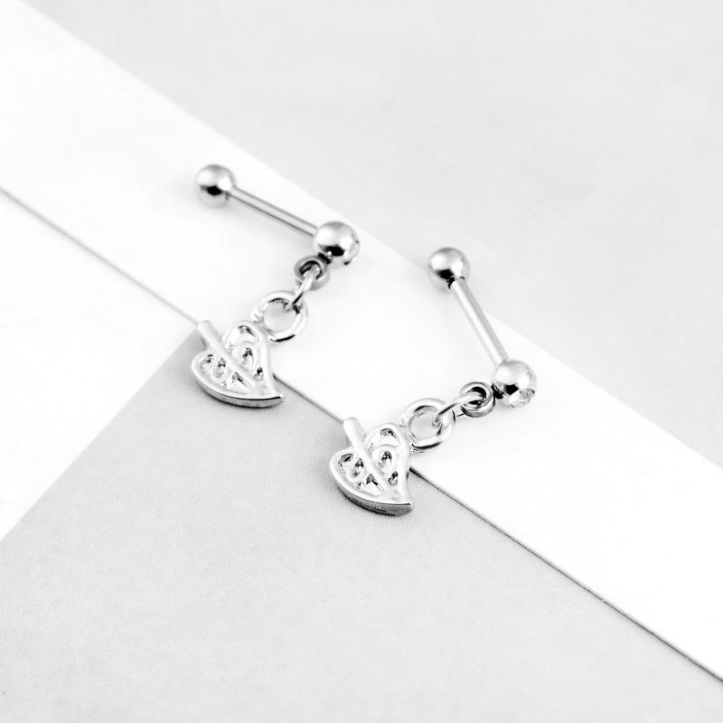 Luxury Metal Leaf and Mushroom Pendant Earrings