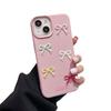 Three-dimensional Color Bow Suitable for IPhone16promax Apple 14 Mobile Phone Case 13/12 Women 15 Anti-fall