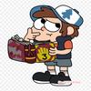 Dipper Pines Drawing Iron On Heat Transfer Printing Vinyl Patches Sticker for Clothes DIY Appliques Washable Patches