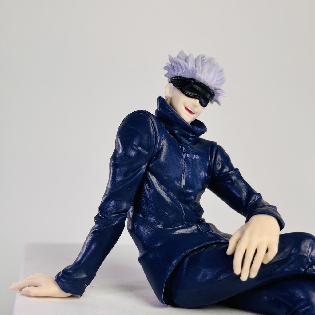 New Jujutsu Kaisen Anime Figure Sitting Satoru Gojo Figure Collection Model PVC Action Figures Anime Decoration Toys Gifts