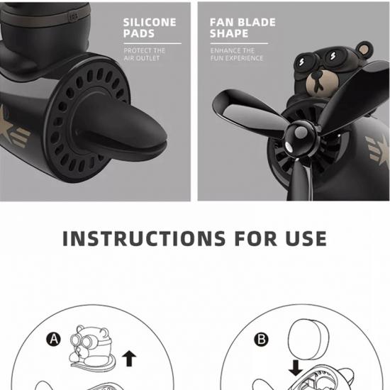 72 км Harko Bear Pilot освежитель воздуха аксессуары для интерьера автомобиля ароматизатор на выходе Wingman пропеллер парфюмерный аромат