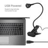 Usb Led Clip On Desk Lamp Reading Book Light Clip-on Night Lights Gooseneck Table Study Read 5v Cold White 360°clip-on For/table